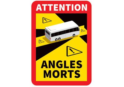 STICKER DEAD CORNER INDICATION BUS